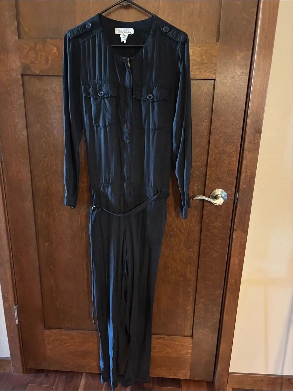 Label of Greater Goods for H&M Black Utility Jumpsuit Long - Size 10
